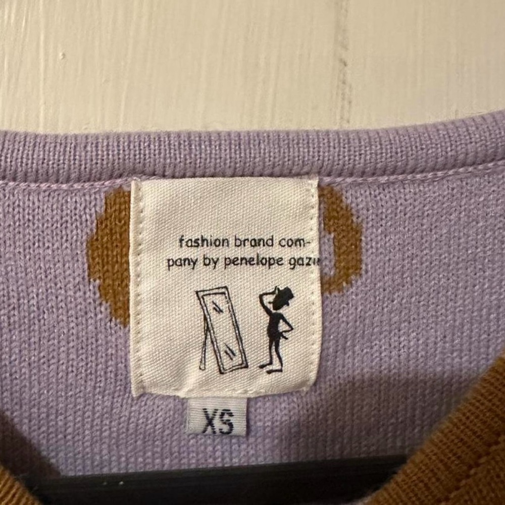 Fashion Brand Company Brown and Purple Knit Top - Picture 3 of 3